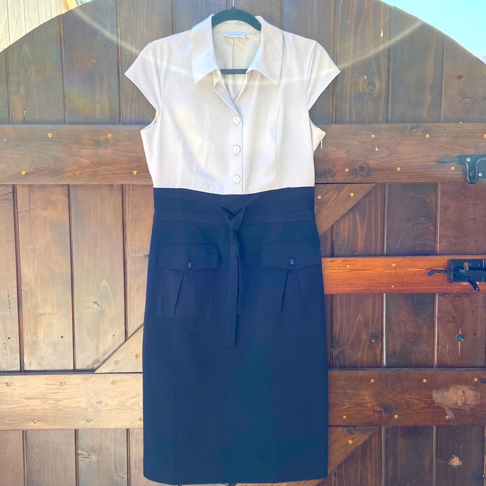 Barely worn Calvin Klein short sleeved shirt dress size 8